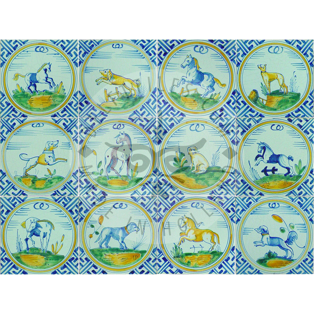 Multi Color Animals in circle (DM_mc)