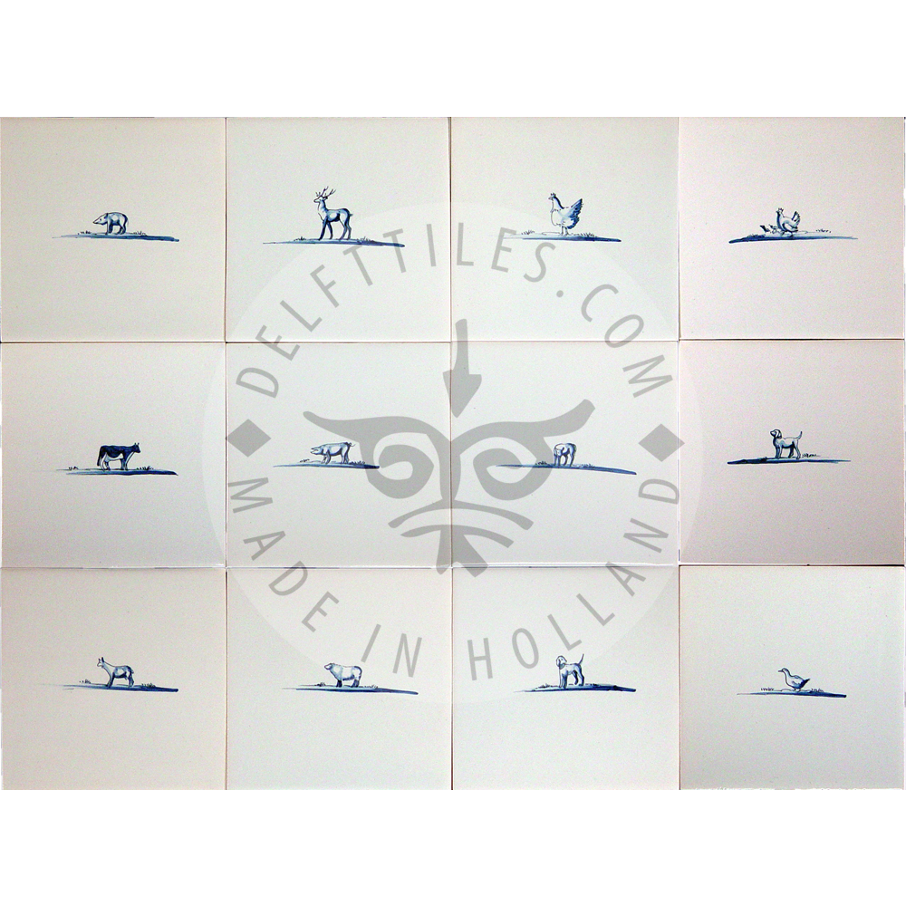 Tierskizzen-Fliesen (DS)