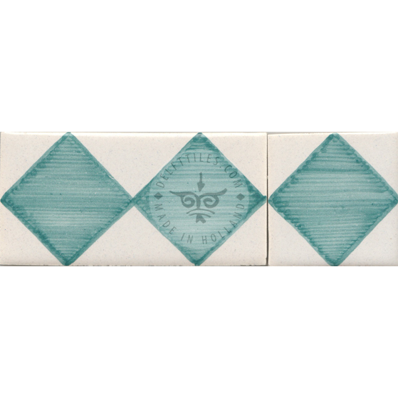 Border Tile 03 - squares sea green - different colors