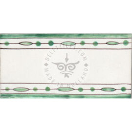 Border Tile 10 – line and dots green