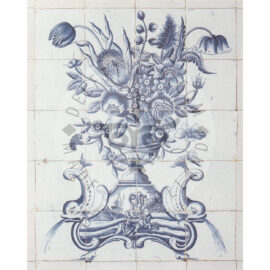 20 tile fish flower children panel dutch