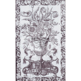 28 tile panel with border dutch delft blue