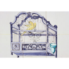 Bird Cage tile mural 3×2 Tiles (VK6e)