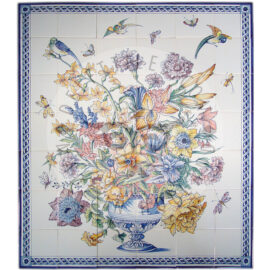 Flower Piece Color + Border 6×7 tiles (BV42a_mc)