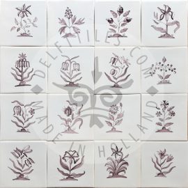 Big Flowers in Sepia Tiles 2 (BG2_s)