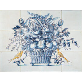 Fruit & Flower tile mural 4×3 tiles (BM12c)