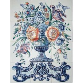Vase with Flowers 3×4 tiles (BV12a_mc)