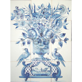 Vase with Flowers panel 3×4 tiles (BV12b)