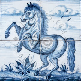 Horse tile panel 2×2 tiles (D4c)
