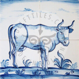 Cow tile panel 2×2 tiles (D4d)