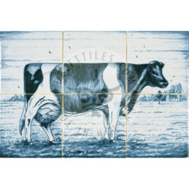 Cow tile panel 3×2 tiles (D6e)