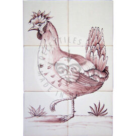 Hen tile panel 2×3 tiles (D6g_s)