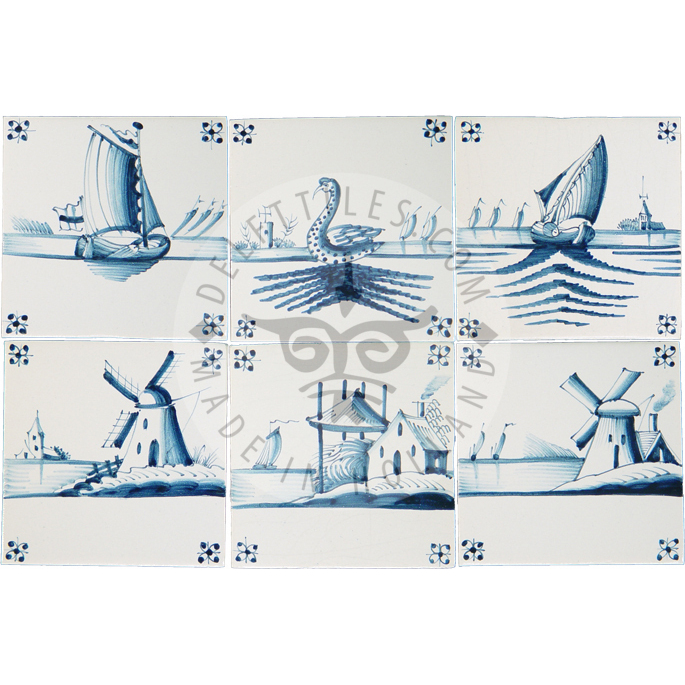 Holländische Landschaft mit Horizontfliese (LO) – Bild 3