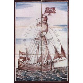 Sailing Boat tile Mural 2×3 tiles (S6b_aut)
