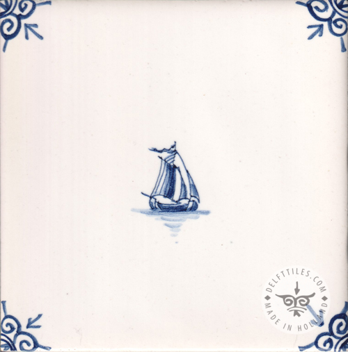 Fliesen mit Skizzen kleiner Boote/Schiffe (SS) – Bild 3