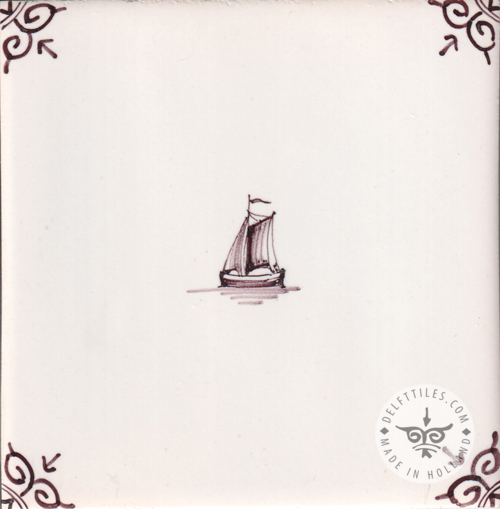 Fliesen mit Skizzen kleiner Boote/Schiffe (SS) – Bild 6