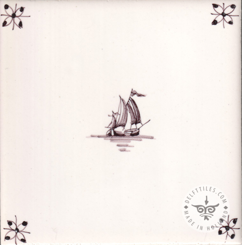 Fliesen mit Skizzen kleiner Boote/Schiffe (SS) – Bild 7