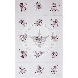 Elegant Small Flowers with Insects Sepia (BK3_s)