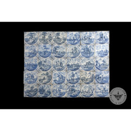 Antique Delft Tiles set #46 – landscape biblical tiles