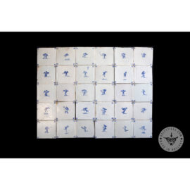 Antique Delft Tiles set #34 – cupid tiles