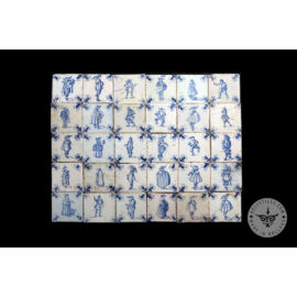 Antique Delft Tiles set #50 – noble men tiles