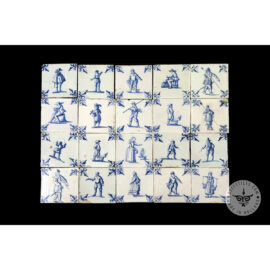 Antique Delft Tiles set #53 – people craft tiles