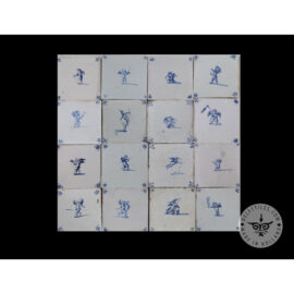 Antique Delft Tiles set #62 – cupid tiles