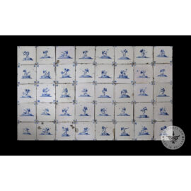 Antique Delft Tiles set #63 – cupid tiles