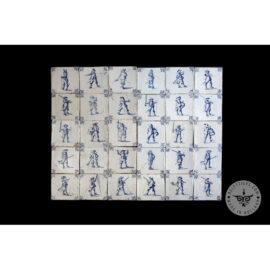 Antique Delft Tiles set #36 – musketeer tiles