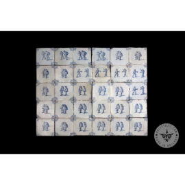 Antique Delft Tiles set #37 – noblemen tiles