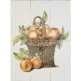 Fruit Basket Apples panel 3×4 Tiles (FM12g_mc)