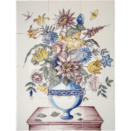 Flowers on Table 3×4 tiles (BV12c_aut)