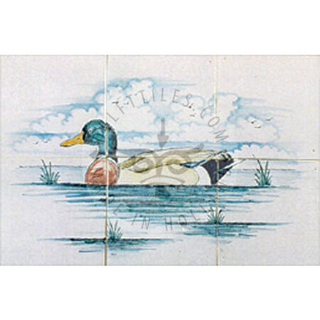 Wild Duck tile panel 3x2 Tiles (HW6c)