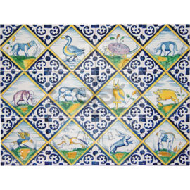 Polychrome animals in square Tiles (DK_mc)