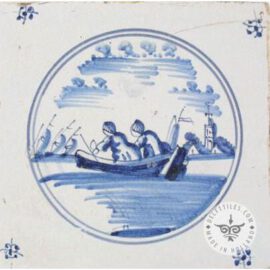 18th century landscape tile #L10