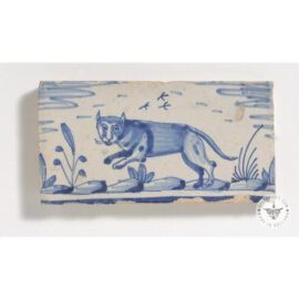 antique Dutch border tile  #D19