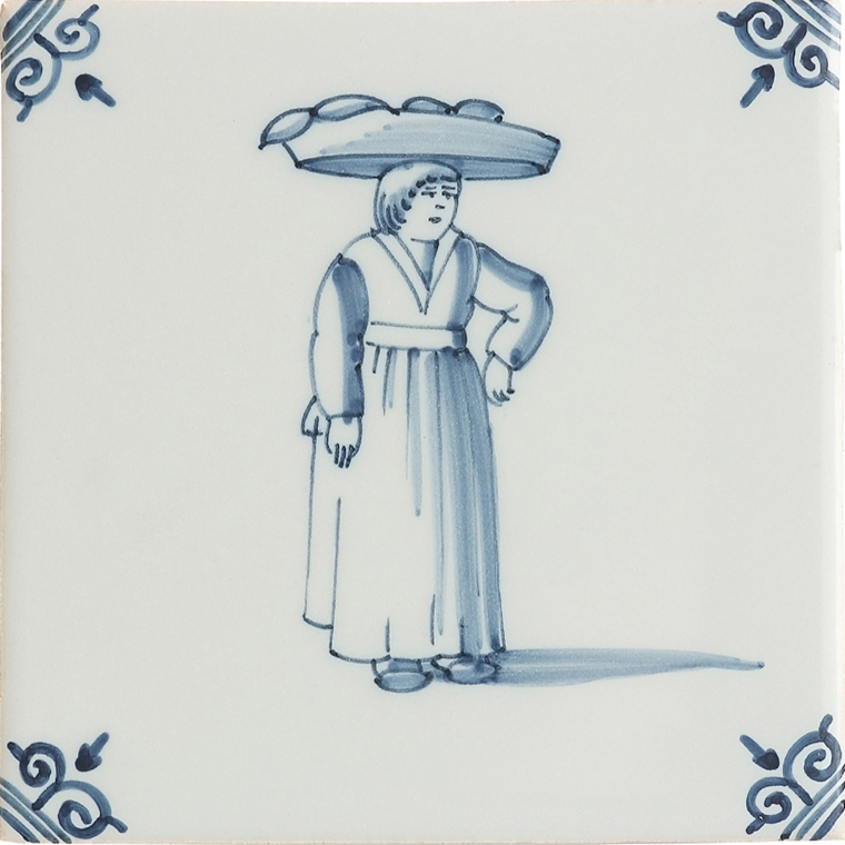 Dekorierte Fliesen in Delfter Blau (TMA1) – Bild 2