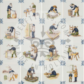 Multi color crafts decorated tiles (TMA16)