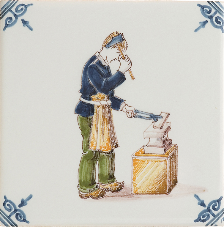 Multi color crafts decorated tiles (TMA16) - Image 2