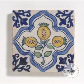 17th century antique fruit tile #B19
