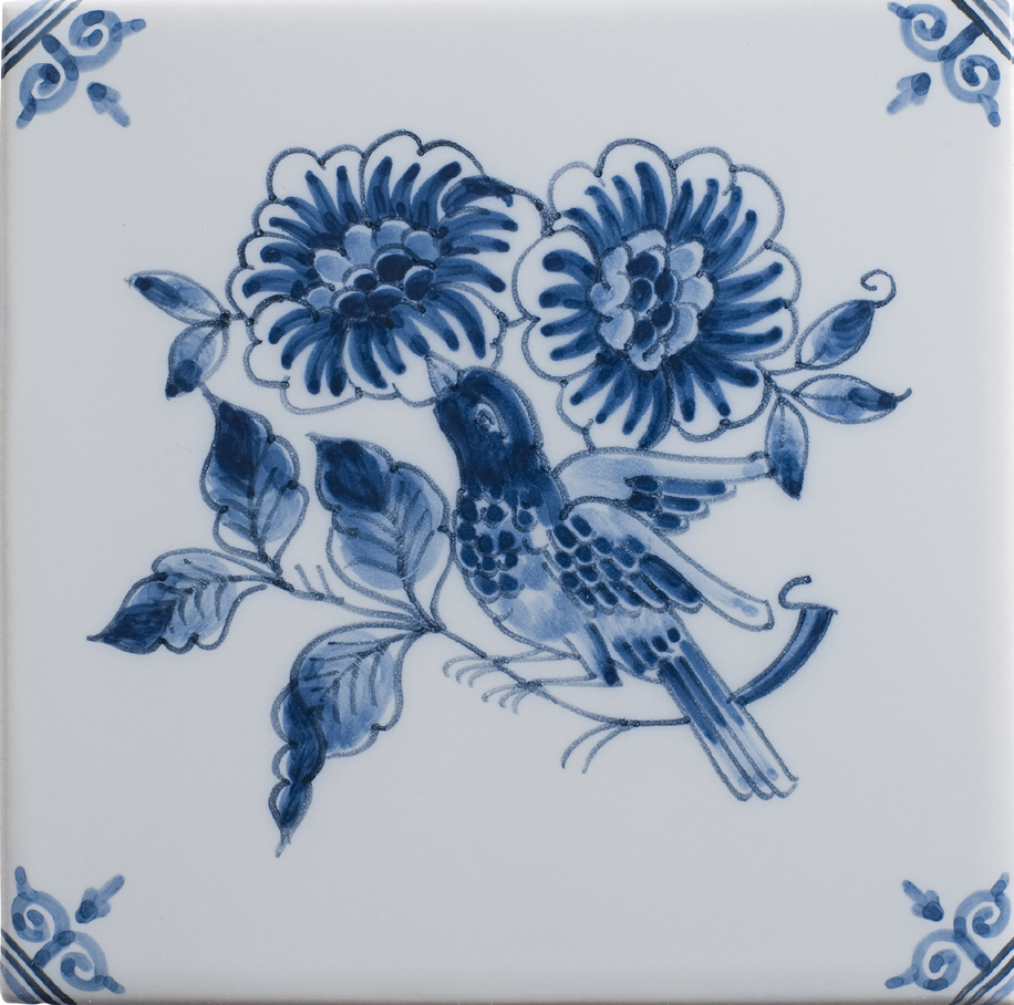 Große, verzierte Blumfliesen (TMB1) – Bild 2