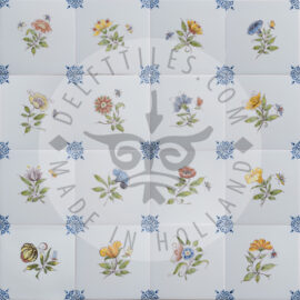 Small colored flower tiles (TMB4)