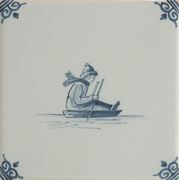 Ice skating fun decorated tiles (TMF9) - Image 2