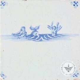Old mythological Dutch tile #S26