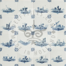 Blue and white landscape tiles (TML1)
