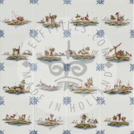 Multi color Dutch landscape tiles (TML2)
