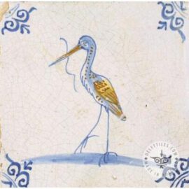 Stork on tile Delft tiles  #D29