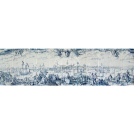 Amsterdam harbour front tile panel 11×3 tiles (L33)