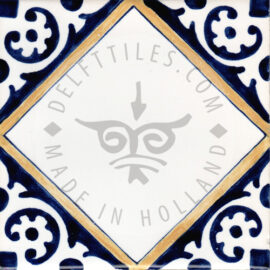 Corner decorated tile 13