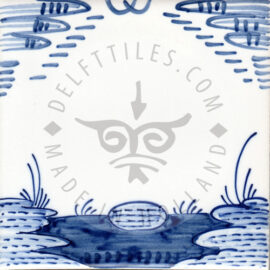 Corner decorated tile 19